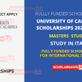 University of Calabria Scholarship(Fully Funded) HOST COUNTRY: ITALY