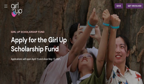 GIRL UP 2021 SCHOLARSHIP FUND FOR POST-SECONDARY SCHOOL EDUCATION