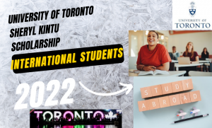 University of Toronto Sheryl Kintu Scholarship 2022/2023 for International Students