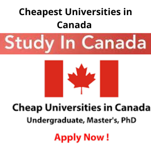 Cheapest Universities in Canada for International Students